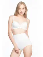 Yüksek Bel Kadın Slip Korse Liza 13003 Beyaz farklı açı