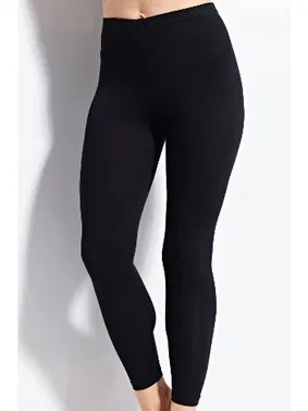 Kolcu Lycralı Uzun Siyah Kadın Tayt Kolcu KB3001