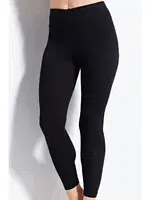 Lycralı Uzun Siyah Kadın Tayt Kolcu KB3001 Siyah