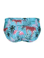 Mavi Desenli İpli Slip Mayo Doreanse 3831 Jura detay görünüm