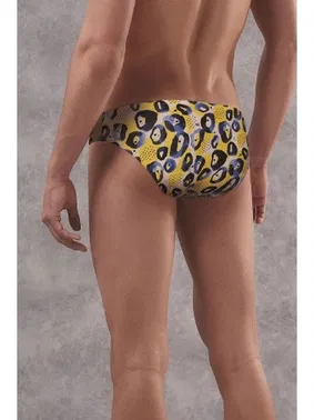 Doreanse Mavi Leopar Desenli Erkek Slip Doreanse 1407 - Alternatif Görünüm