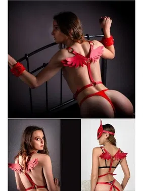 missisX Melek Kanatlı Harness Kostüm MisisX 2019-28