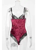 Merry See Kadife Body Gecelik Babydoll Çok Renkli MS3117 Çok Renkli görsel 6