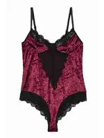 Merry See Kadife Body Gecelik Babydoll Çok Renkli MS3117 Çok Renkli görsel 7