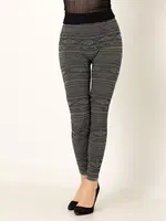 Miorre Seamless Bayan Desenli Tayt Siyah görsel 5