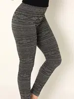 Miorre Seamless Bayan Desenli Tayt Siyah görsel 8