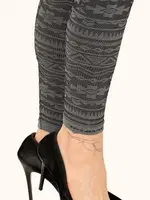 Miorre Seamless Bayan Desenli Tayt Siyah görsel 9