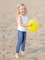 Miorre Seamless Çocuk Tayt Mavi detay görünüm