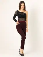 Miorre Dikişsiz Bordo Tayt Bordo detay görünüm