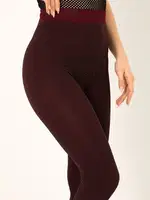 Miorre Dikişsiz Bordo Tayt Bordo görsel 8