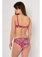 Mite Love Kadın Kırmızı Desenli Sütyen Külot Takımı ML-9825 Kırmızı görsel 4