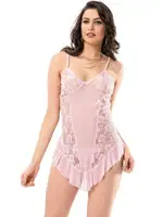 Bayan Midi Fantazi Gecelik Moongirl 1013 Pembe