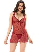 Fiyonklu Dantel Gecelik Moongirl 1021 Bordo