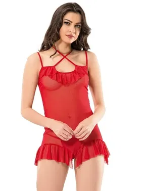 Moongirl Çapraz Askılı Transparan Gecelik Moongirl 1026