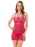 Bralet Dantelli Fantazi Gecelik Moongirl 1030 Fuşya