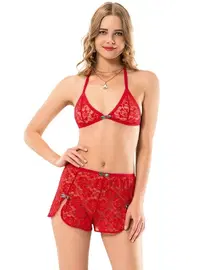 Moongirl Fantazi Dantel Şort Takım Moongirl 1048