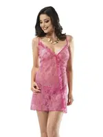 Transparan Bayan Fantazi Gecelik Moongirl 2012 Şeker Pembe detay görünüm