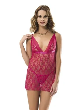 Moongirl Geniş Dekolteli Gecelik Takım Moongirl 2019