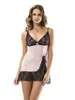 İnce Askılı Kadın Fantazi Gecelik Moongirl 2039 Siyah