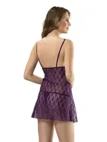 Fantazi Gecelik Moongirl 4031 Mor detay görünüm