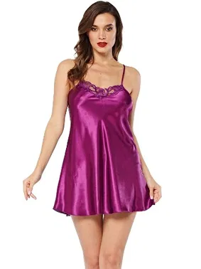 Sistina Mor Saten Gecelik Sistina M-265