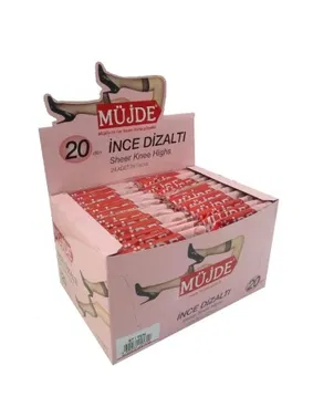 Müjde 20 Den İnce Dizaltı Çorap  Müjde 05 - Alternatif Görünüm