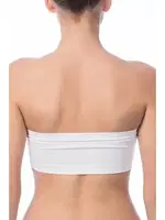 NBB Straplez Dikişsiz Büstiyer 2401 Beyaz farklı açı