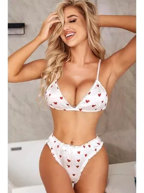 NightLight Kalpli Erotik Saten Kadın Sütyen Takım Nightlight 3363