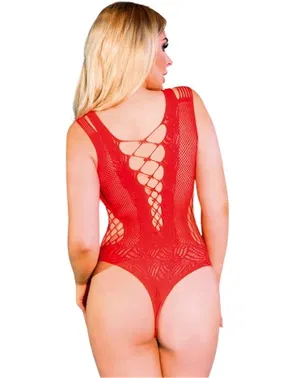 NightLight Nightlight Kadın Kırmızı Göğüs Dekolteli Fantezi Mayokini 5080 - Alternatif Görünüm