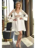 Nurteks 5374 Kimono Takım Nurteks Ekru