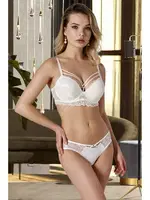 Nurteks Destekli Sütyen Külot Takım Push Up 4434 Ekru görsel 4