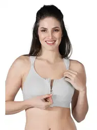 Emay Önden Fermuarlı Sporcu Penye Sütyen Emay 184