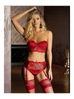 Orkide Sofia Straples Sütyen Jartiyer Takım detay görünüm