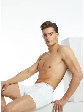 Black Spade Pamuk Erkek Elastan Boxer Tender Cotton Beyaz BlackSpade 9233 