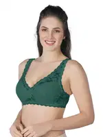 Pedli Dantelli Telli Toparlayıcı Sütyen B Cup Emay 188 B Yeşil görsel 7