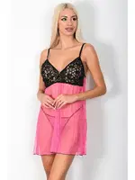 Pembe Seksi Gecelik Takımı Phevos 011-003624 Pembe