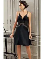 Perin Kadın 6 Parça Saten Güpürlü Siyah Gelin Çeyiz Seti 9200 Siyah detay görünüm