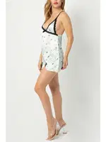 Phevos Desenli Göğüs Dekolteli Gecelik 012-002263 Desenli görsel 7