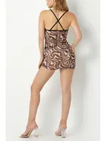 Phevos Göğüs Dekolteli Gecelik 012-002215 Desenli görsel 5