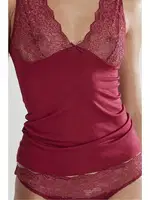 Pierre Cardin 390 Kaşkorse Dantelli Takım Bordo görsel 4