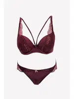 Pierre Cardin 4720 Balenli Dantelli Soft Pushup Sütyen Takım