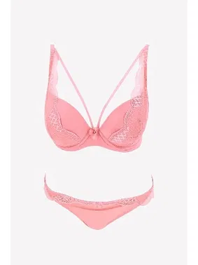 Pierre Cardin Pierre Cardin 4720 Balenli Dantelli Soft Pushup Sütyen Takım - Alternatif Görünüm