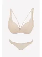 Pierre Cardin 4720 Balenli Dantelli Soft Pushup Sütyen Takım İnci görsel 4