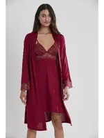 Pierre Cardin 5025 Penye Altılı Çeyiz Seti Bordo görsel 14