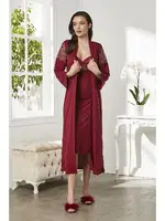 Pierre Cardin 5045 Penye Altılı Çeyiz Seti Bordo detay görünüm