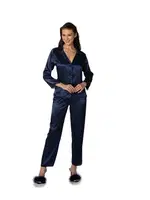 Pierre Cardin 6960 Saten Altılı Çeyiz Seti Lacivert görsel 9