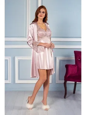 Pierre Cardin Pierre Cardin 6'lı Kısa Gecelik Sabahlık Çeyiz Set 6040