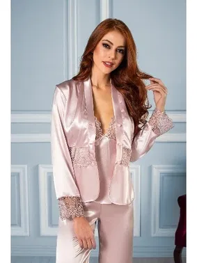 Pierre Cardin Pierre Cardin 6'lı Kısa Gecelik Sabahlık Çeyiz Set 6040 - Alternatif Görünüm
