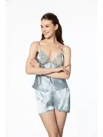 Pierre Cardin 6'lı Kısa Gecelik Sabahlık Çeyiz Set 6040 Yeşil görsel 6