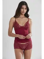 Pierre Cardin Dantelli Penye Atlet Külot Kaşkorse Set 332 Bordo görsel 12